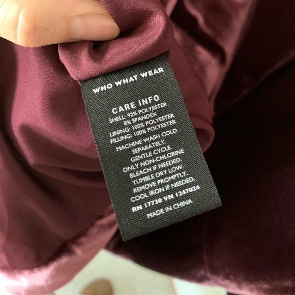 Who What Wear Velvet Jacket - Picture 11 of 11
